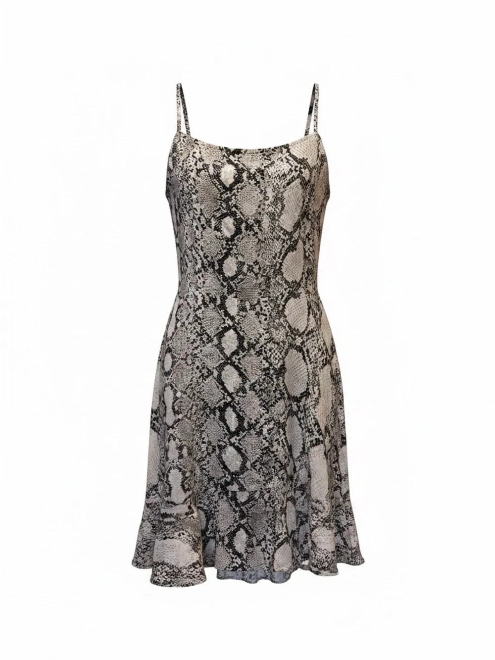 Express Snakeskin Slip Mini Dress - Black & White